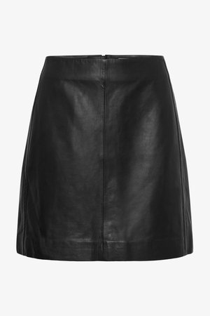 InWear, IWLESTHER PREMIUM - Leather skirt - black