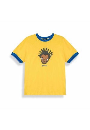 Grimey CAMISETA DROPPIN SCIENCE RINGER YELLOW - T-shirt print - yellow