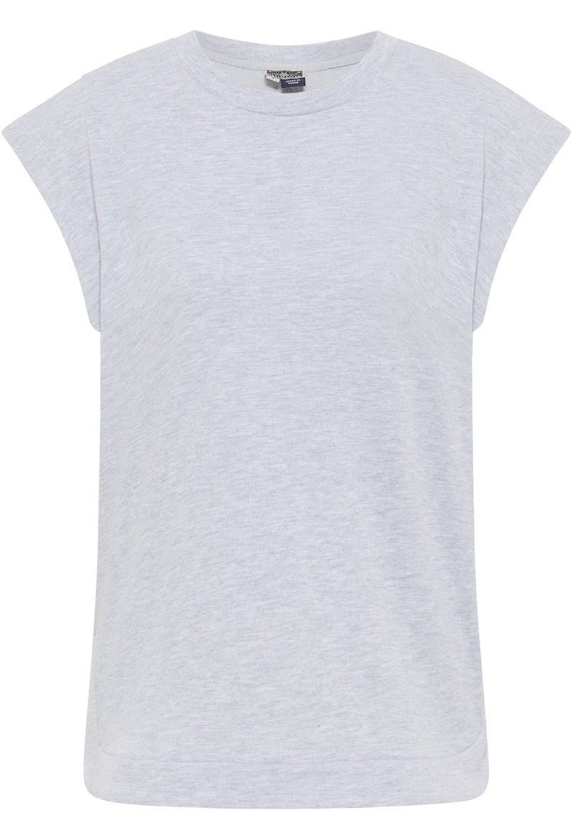 dreimaster T-shirt basic antraciet gemêleerd