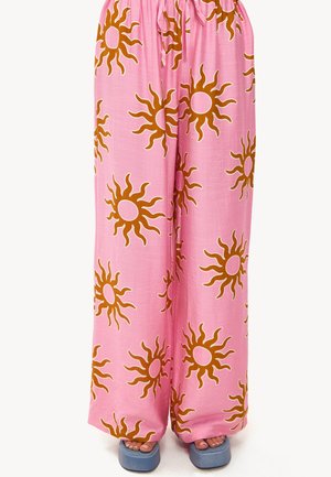 Pantalon classique - placement print   pink