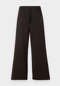 Marimekko PUUSKA VIHKIRUUSU PLACEMENT UNISEX - Tracksuit bottoms - dark brown