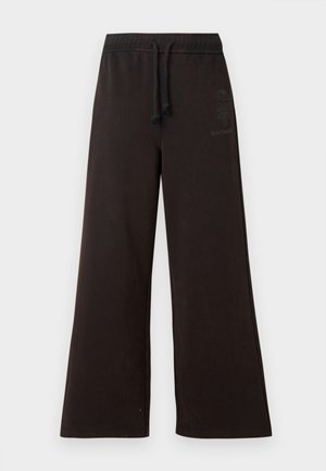 Marimekko PUUSKA VIHKIRUUSU PLACEMENT UNISEX - Joggebukse - dark brown