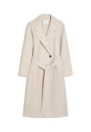 Bershka, COAT WITH BELT - COAT - Trench - beige