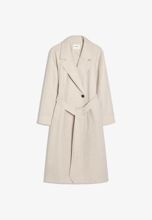 Bershka, COAT WITH BELT - COAT - Trench - beige