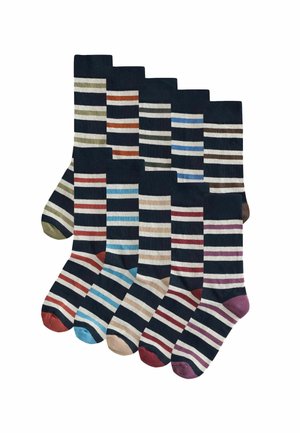 CUSHIONED TEN PACK - Socken - blue ecru striped