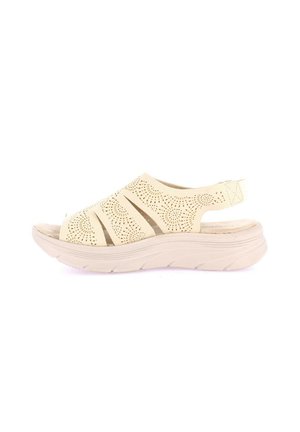 Sandali con plateau - beige