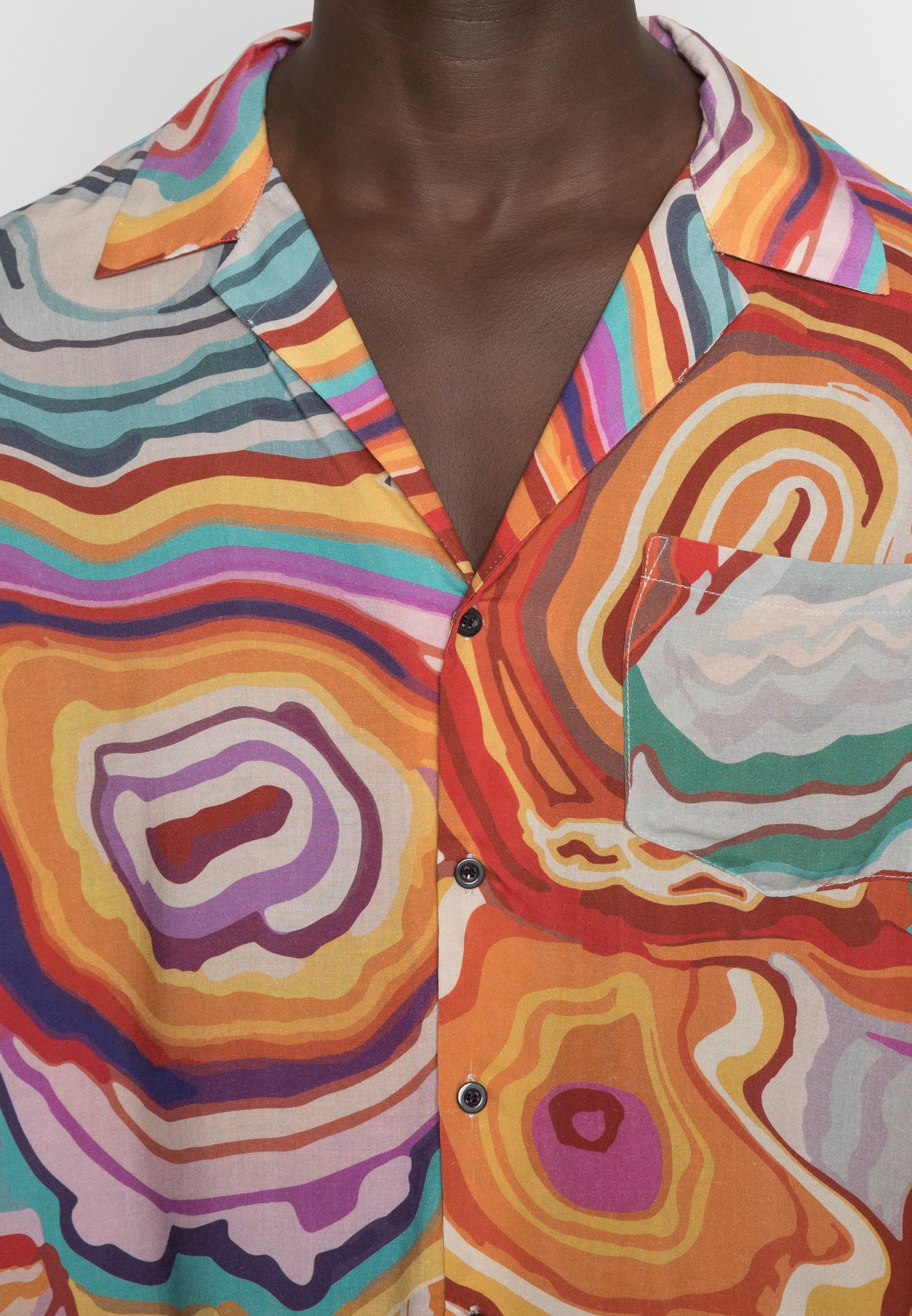 Herren ABSTRACT 70S REVERE SHIRT - Hemd Herren ABSTRACT 70S REVERE SHIRT - Hemd