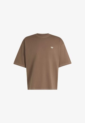 adidas Originals, CONTRAST OVERSIZED TEE - Camiseta básica - earth strata