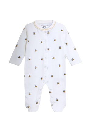 JoJo Maman Bébé, REGULAR FIT -  EMBROIDERED - Strampler - white bee