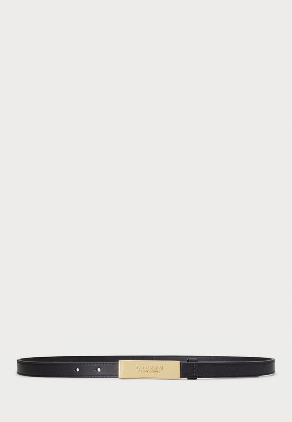 LOGO LEATHER SKINNY BELT - Belt