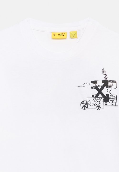 Off-White GRAFFITI TEE UNISEX - Print T-shirt - white — foto 4
