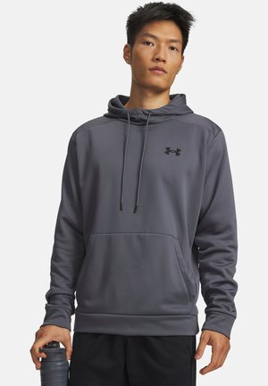 Under Armour ARMOUR FLEECE - Džemperis su gobtuvu - castlerock black