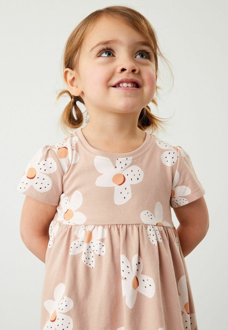 Next SHORT SLEEVE JERSEY DRESS Jerseykleid neutral/beige Zalando.de