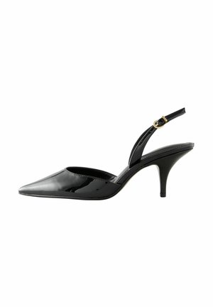 REGULAR FIT - FOREVER COMFORT POINTED TOE CURVY SLINGBACK  - Klasszikus sarkú cipők - black patent