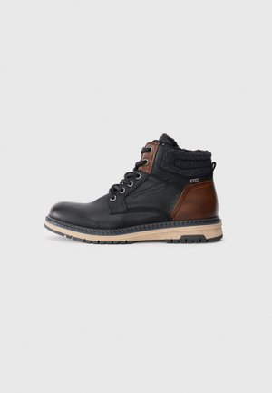 Lace-up ankle boots - black