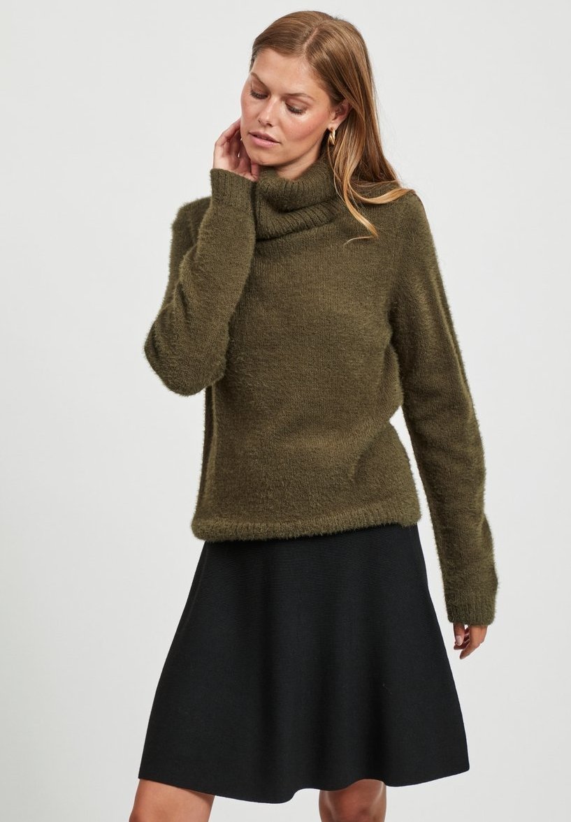 Vila VIFEAMI ROLLNECK - Jumper - forest 
