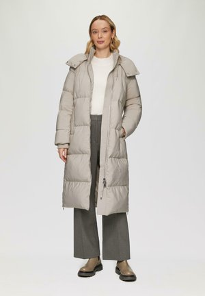 Daunenmantel - helles beige