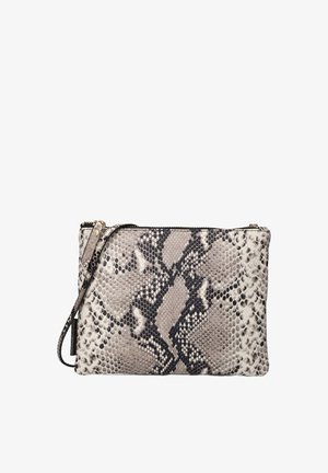 Fred de la Bretoniere PYTHON PRINTED - Umhängetasche - black white