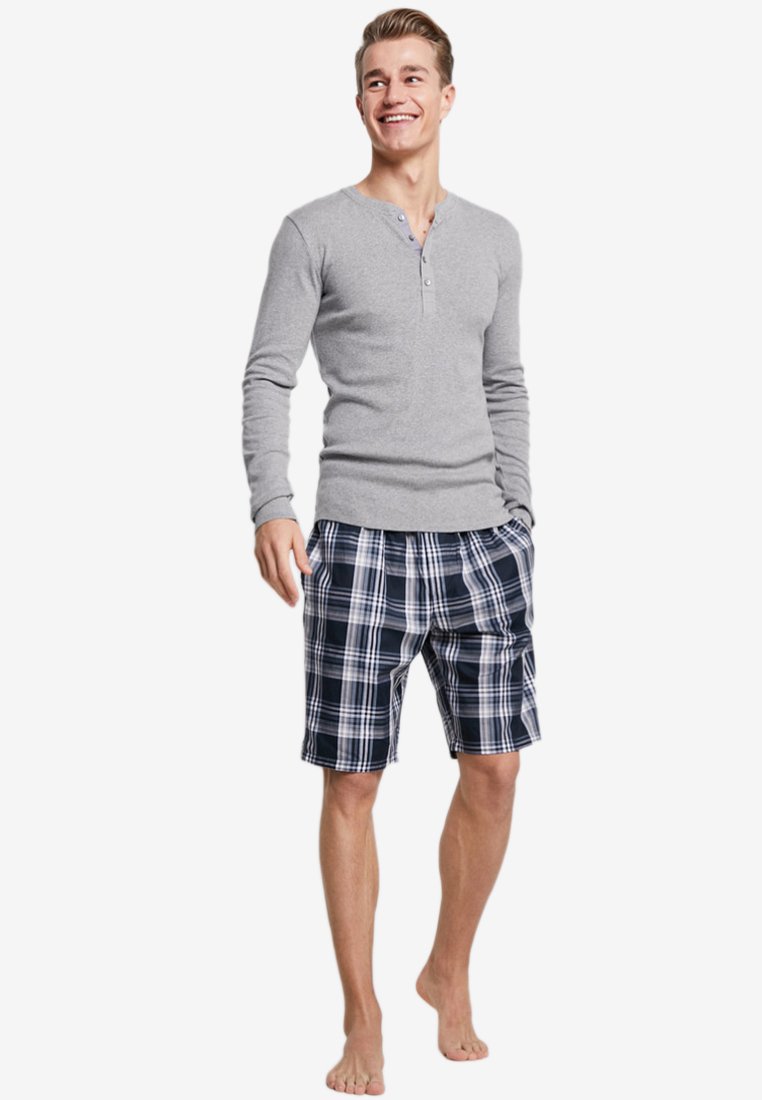 Herren Pyjamas | Schiesser Nachtwäsche Hose blue/blau-meliert - NG04806 Herren Pyjamas | Schiesser Nachtwäsche Hose blue/blau-meliert - NG04806