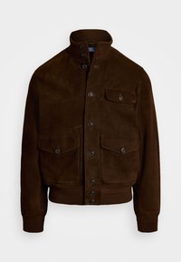 SUEDE UTILITY JACKET - Veste en cuir - dark beech