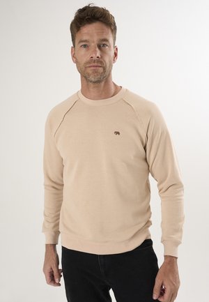 CREW NECK BASIC - Sweater - beige