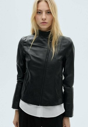 Leather jacket - black