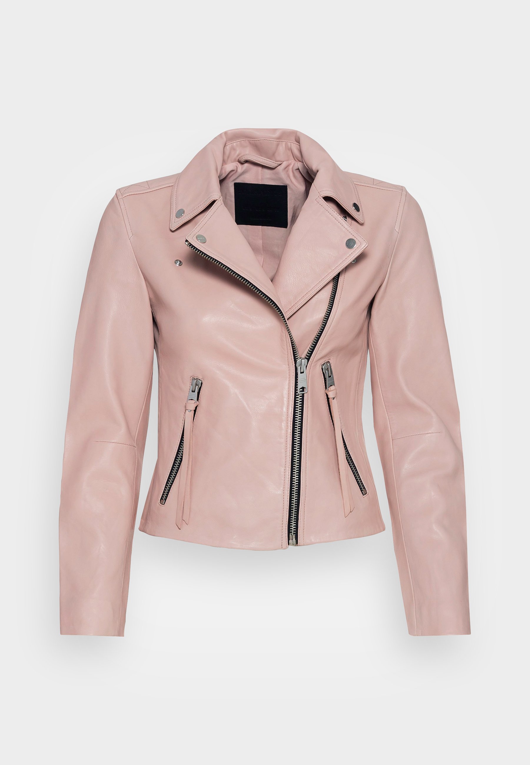 leather jacket pink