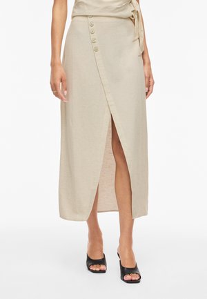 VILA VIPRISILLA  - Maxiszoknya - super light natural