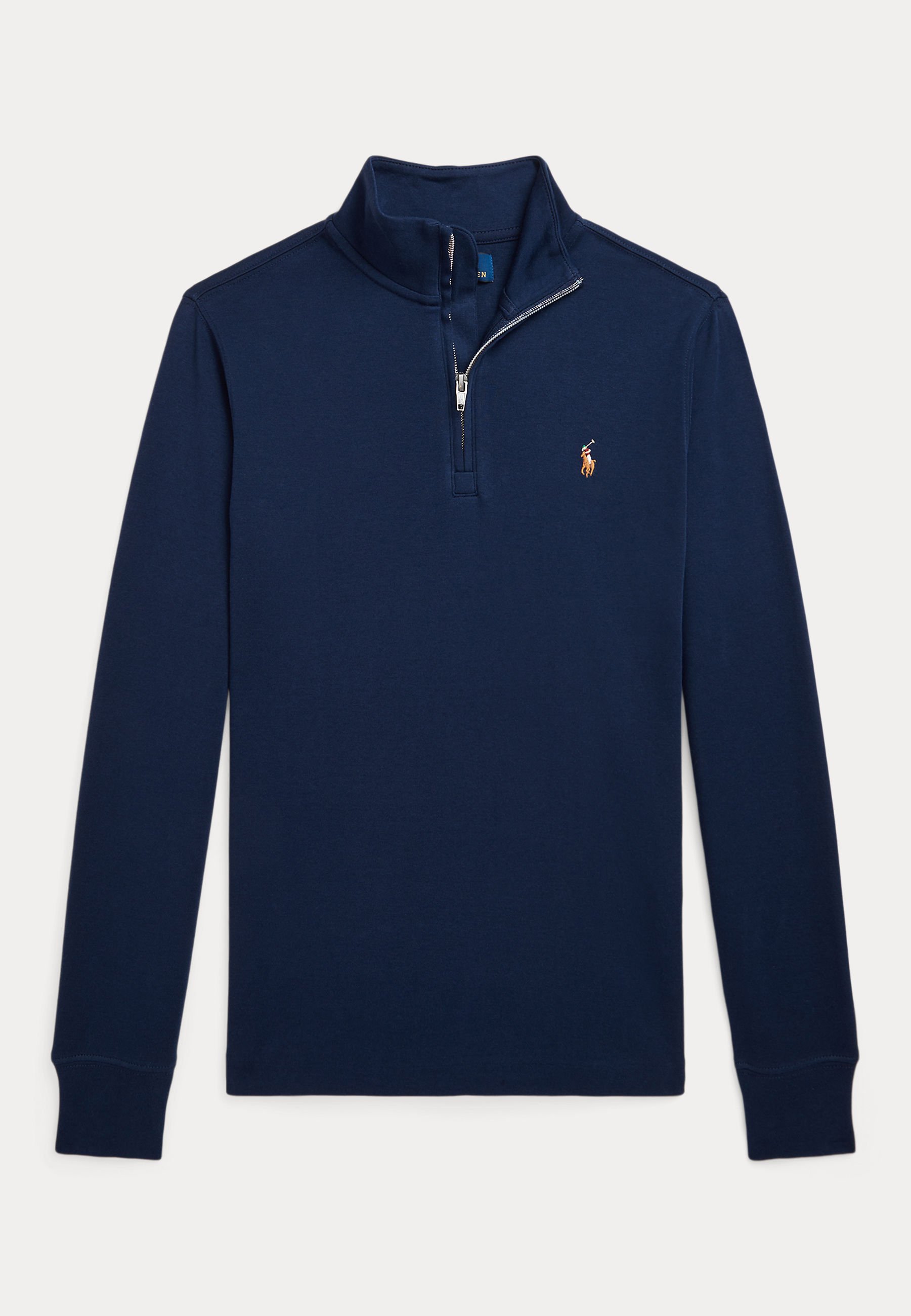 Polo Ralph Lauren COTTON INTERLOCK QUARTER-ZIP PULLOVER - Long