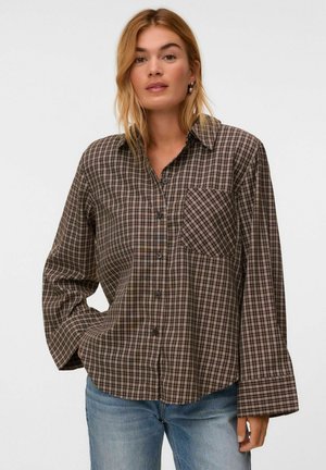 Vero Moda SHIRT VMKARA SHIRT - Chemisier - chocolate torte