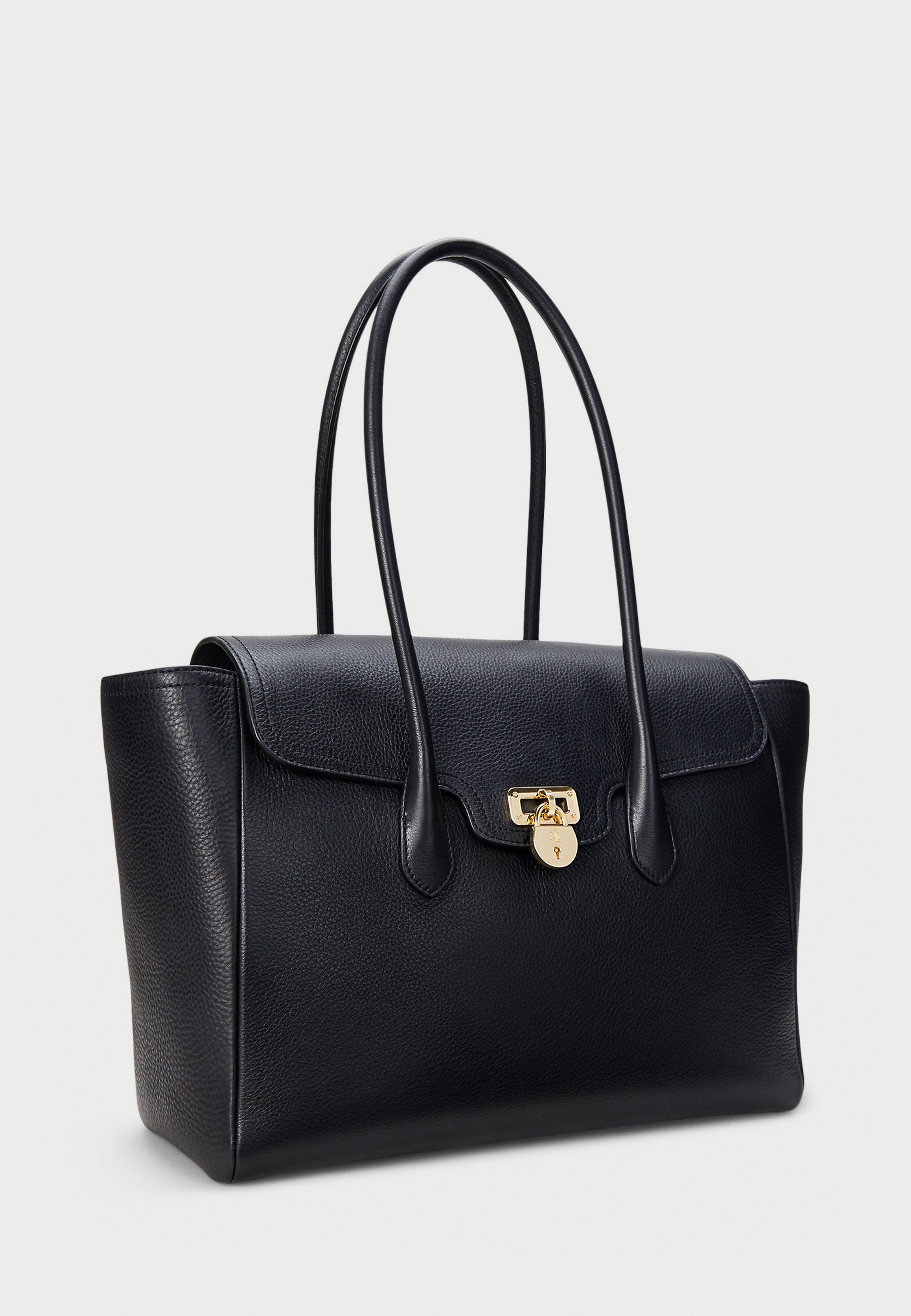 特別価格！ Ralph Lauren 最新 Two-Tone Leather Large Satchel Lauren Ralph Lauren PEBBLED LEATHER LARGE TANNER SATCHEL