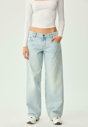 MID-RISE BAGGY  - Jean boyfriend - light blue denim