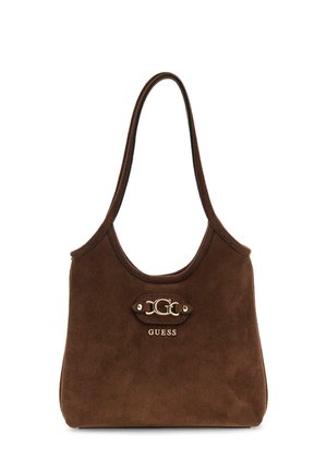 Guess SAMANTHA MINI SHOPPER - Håndtasker - braun
