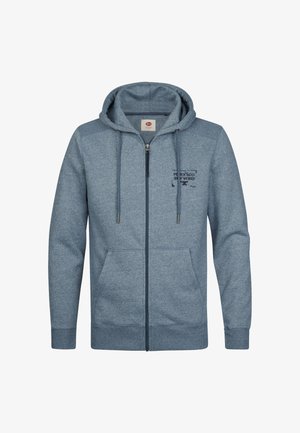 Petrol Industries, MELANGE ZIP HOODIE OAKWOOD - Sudadera con cremallera - storm blue
