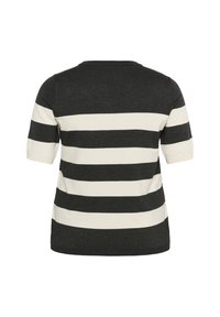 Kaffe Curve LIZZY STRIPED - Triko s potiskem - dgm turtledove wide stripe