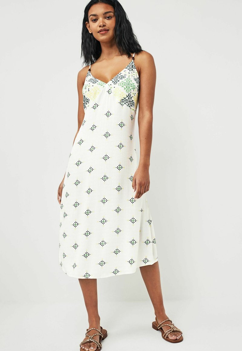 Next REGULAR FIT - Denní šaty - cream green