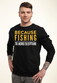 Henry Tiger DUKE SONS FISHING IS THE ANSWER - Sudadera - black