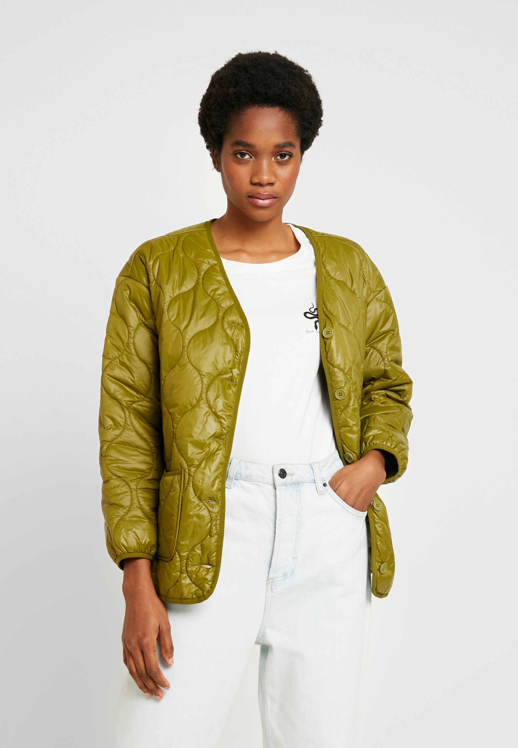 Monki ISA LINER JACKET Lett jakke green Zalando.no Monki ISA LINER JACKET Lett jakke green Zalando.no