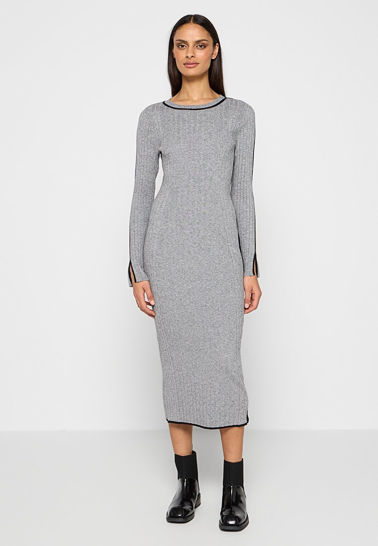 Scotch & Soda Gebreide jurk grijs