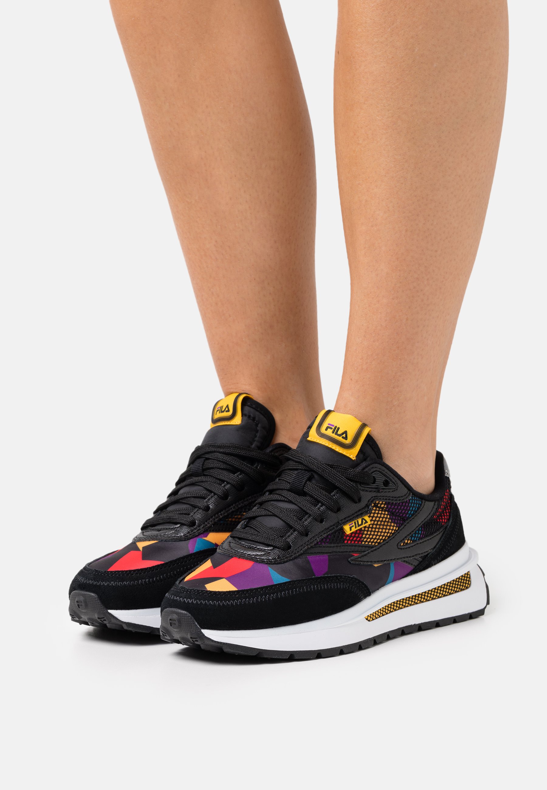 Fila REGGIO - Baskets basses - black/old gold/capri breeze/noir - ZALANDO.FR