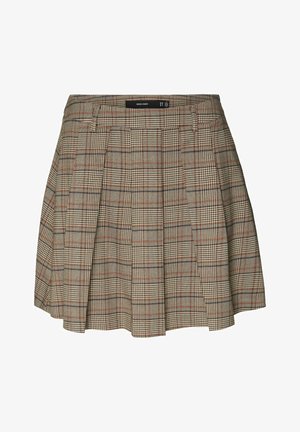 Vero Moda VMELLIE MITTLERE TAILLE - A-line skjørt - silver mink