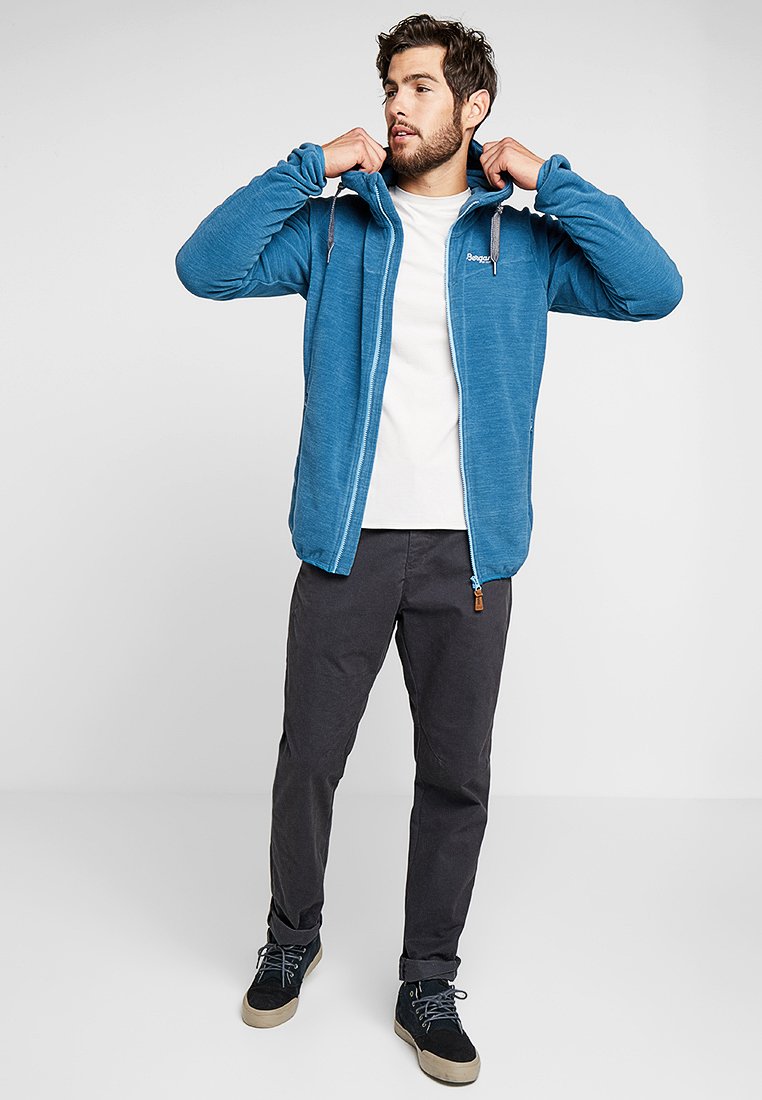 Bergans HAREID Fleecejakke stoneblue melange Zalando.no Bergans HAREID Fleecejakke stoneblue Zalando.no