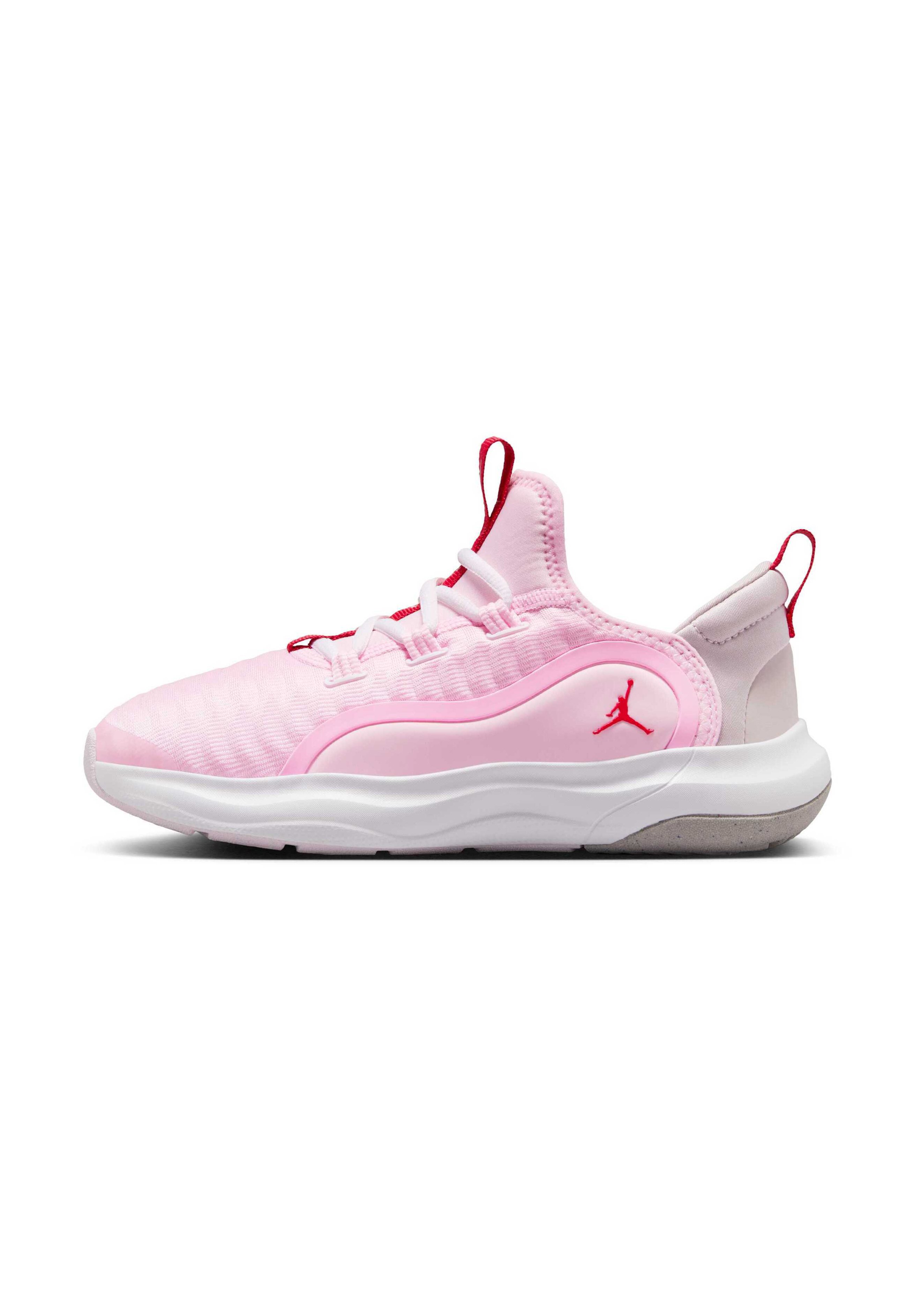 pink and grey jordans for women