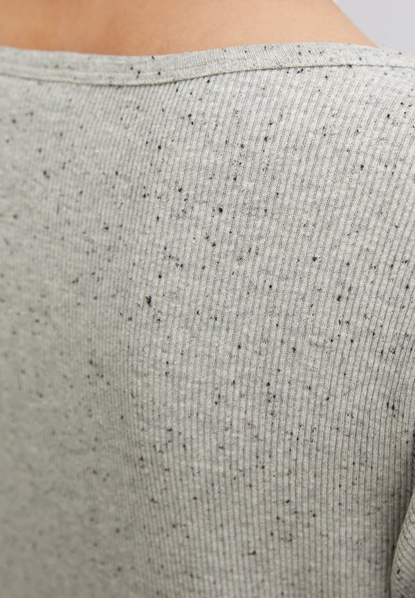 CREWNECK - Long sleeved top - stone melange2