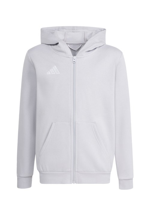 adidas PERFORMANCE ENTRADA26 FULL ZIP HOODIE KIDS UNISEX - Sudadera con cremallera - team light grey/white — photo 5