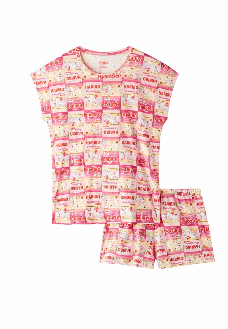 Tezenis CORTO PACK HARIBO Pyjama set allover marshmallow pack print