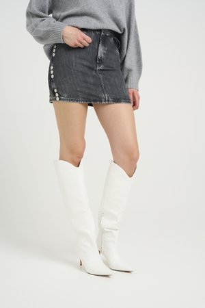 ZUVA - Miniskjørt - dark grey washed
