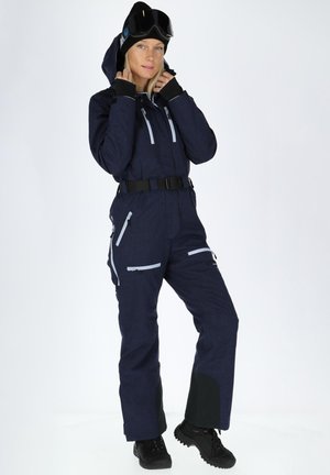 CERVINIA W - Jumpsuit - navy melange lt blue