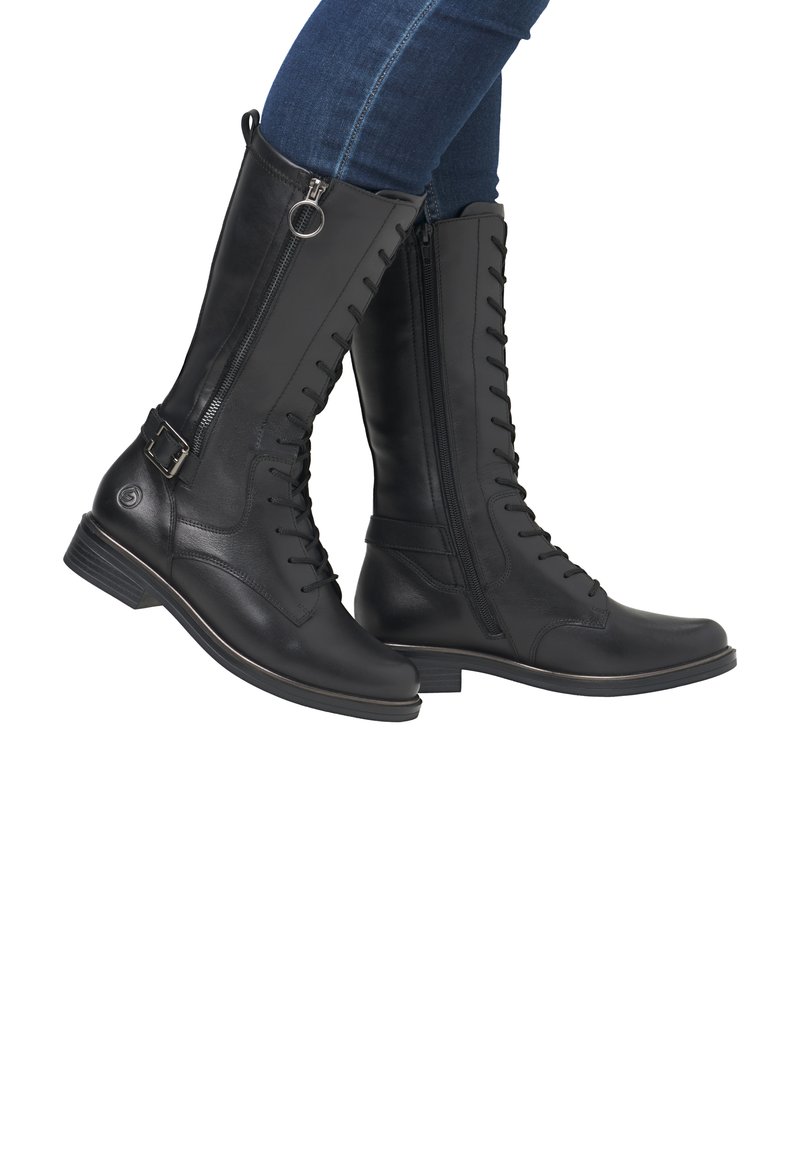 Remonte Bottes à lacets - urbanschwarz