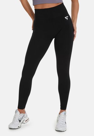 SCRUNCH DELUXE HIGH WAISTED - Leggings - Trousers - black